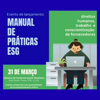 Manual de Práticas ESG – direitos humanos, trabalho e conscientização de fornecedores